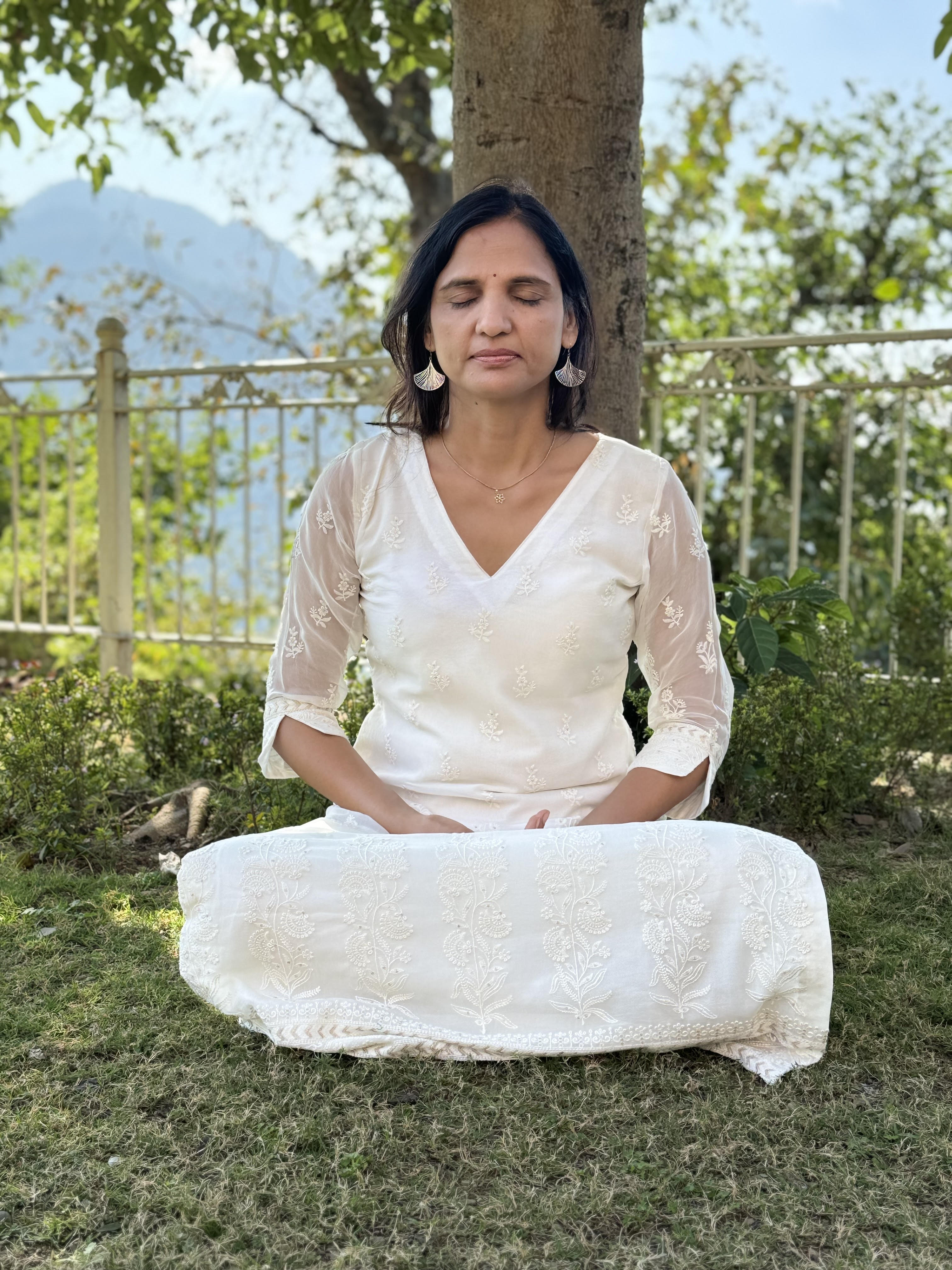 Woman meditating
